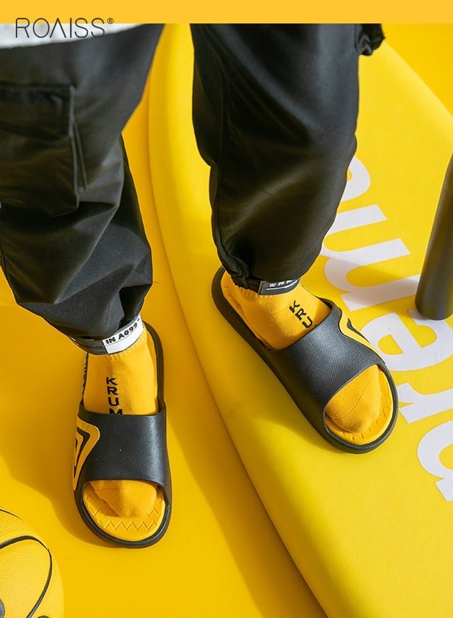 رويس صنادل صيفية للجنسين، شباشب مريحة بنعل مانع للانزلاق، شباشب خفيفة الوزن ومسامية، أحذية شاطئية غير رسمية، مناسبة للحمام أو الشاطئ أو أي مكان ترفيهي في الهواء الطلق - Image 3